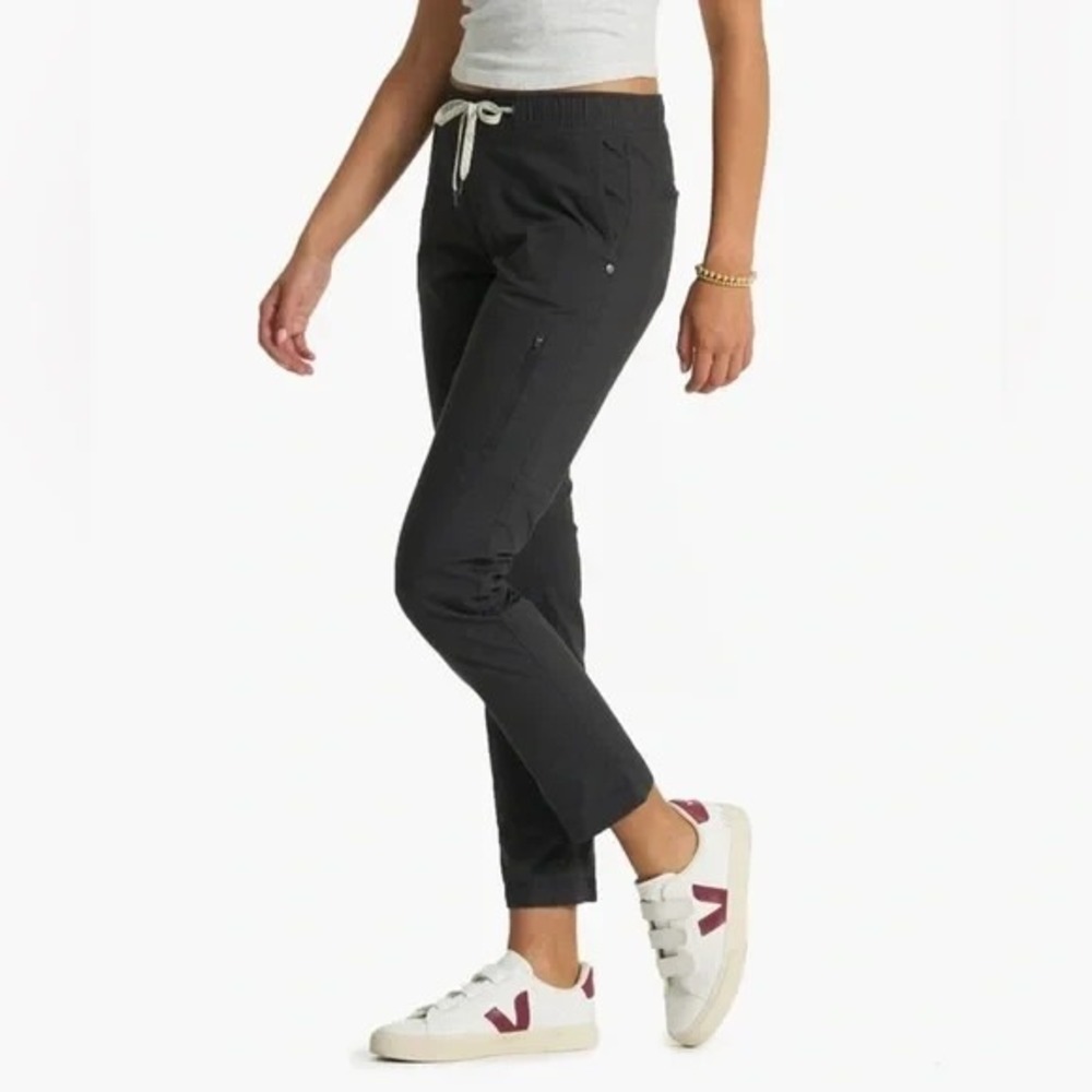 VUORI Ripstop Pants Charcoal Grey Women Sz Small VW401 Drawstring